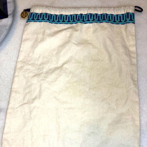 Tory Burch canvas dustbag with drawstring - Picture 1 of 7